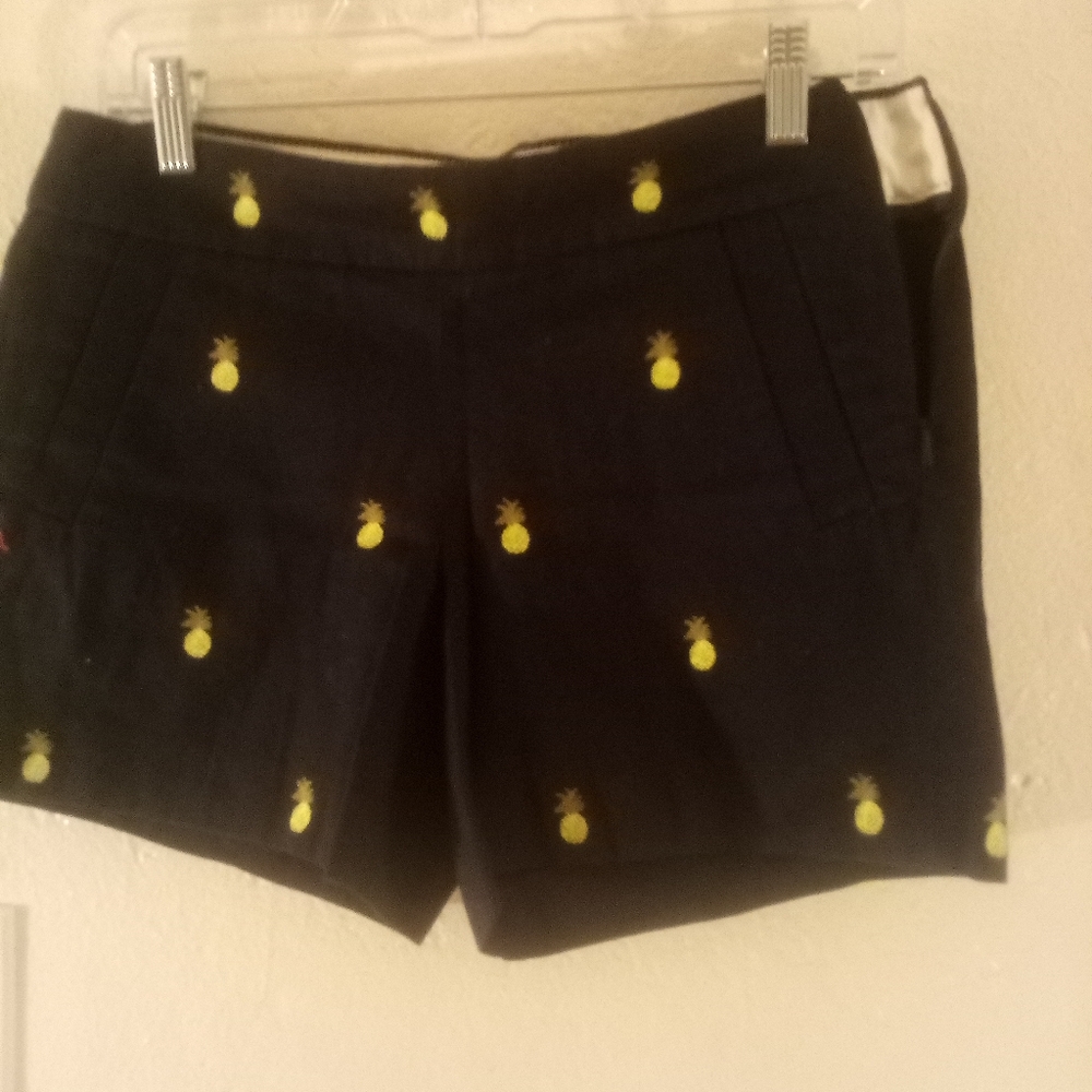NWT J Crew pineapple shorts size 0